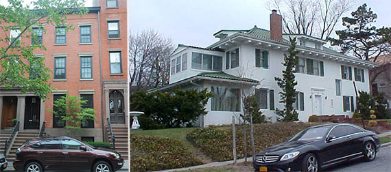 From left: 81 State Street in Brooklyn Heights ($10.3 million) And 122 Malba Drive in Malba ($2.9 million)