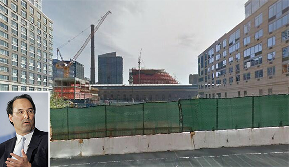 Vacant lot near West Side Highway and West 62nd Street (credit: Google) (inset: Gary Barnett)