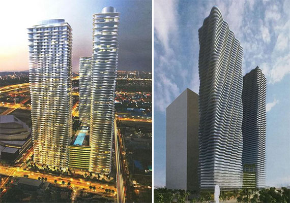 Renderings of Related's Icon Biscayne project (Credit: The Next Miami)