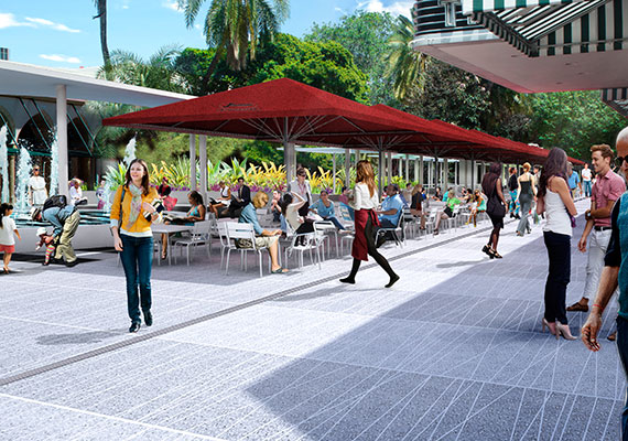 Rendering of the revised Lincoln Road (Credit: James Corner Field Operations)