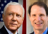 From left: Orrin Hatch and Ron Wyden