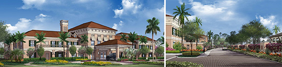 Renderings of HarborChase Palm Beach Gardens