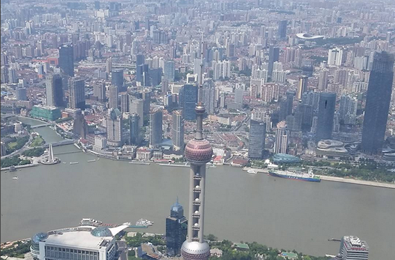 Aerial view of Shanghai (credit: Caroline Goeseke) 