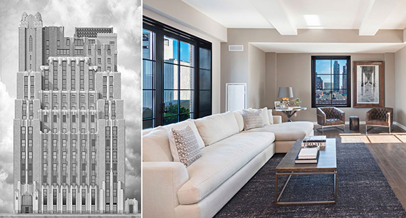 From left: Stella Tower and the $14 million penthouse
