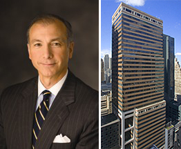 From left: MetLife's Steven Kandarian and Park 45 at 120 West 45th in Midtown