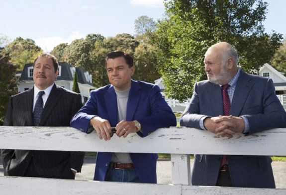 Jon Favreau, Leonardo DiCaprio and Rob Reiner at the Mill Neck estate in "The Wolf of Wall Street"