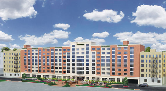 Joy Construction’s 64-unit affordable housing development at 1016 Washington Avenue.
