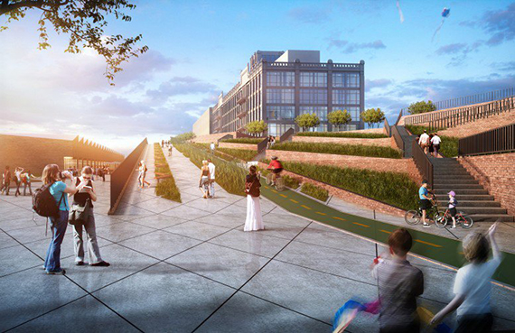Rendering of Red Hook Innovation Studios in Brooklyn (credit: Raft Architects)