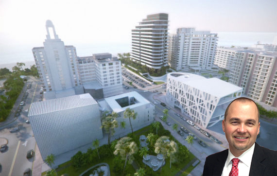 Rendering of the Faena District and Peter Zalewski