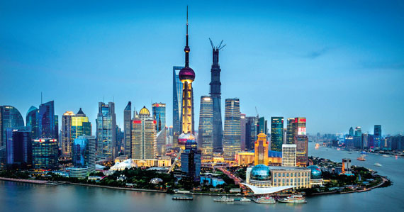 A view of Shanghai, where The Real Deal is hosting its U.S. Real Estate Showcase and Forum at the Jing An Shangri-La Hotel this month.
