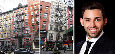 From left: 253 East 10th Street, 27 St. Mark’s Place and Raphael Toledano