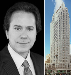 From left: William Zeckendorf and 15 Central Park West