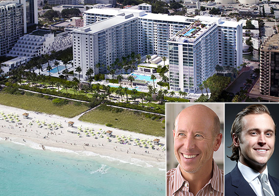 1 Hotel South Beach in Florida (inset: Barry Sternlicht and Dustin Stolly)