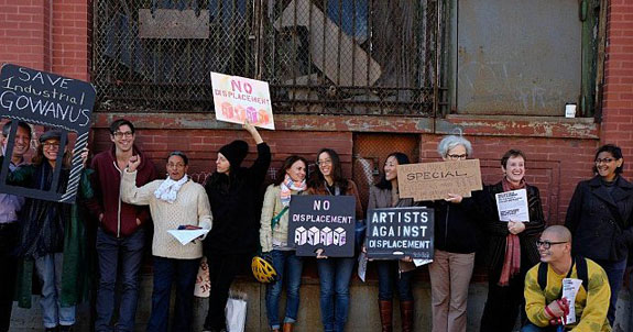 The artist protest in Gowanus