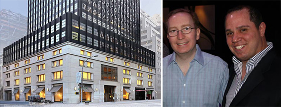 A rendering of 645 Madison Avenue with William and Rick Friedland