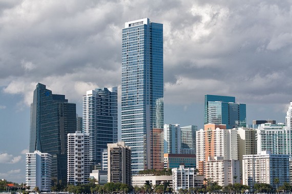 A December 2011 photo of Miami's skyline (Credit: John Spade)