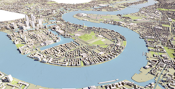 3D map of East London <em>(Credit: Mayor of London's Press Office)</em>