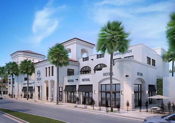 A rendering of the Las Olas Place mixed-use project in Fort Lauderdale