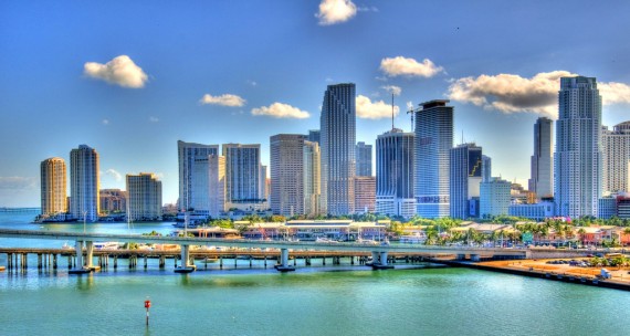 A 2009 photo of Miami's skyline (Credit: Nigel Morris)