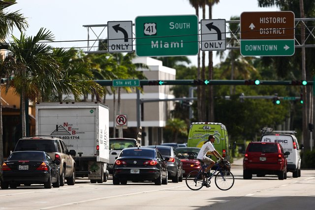 U.S. 41 in downtown Naples. (Credit: Scott McIntyre, Naples Daily News)