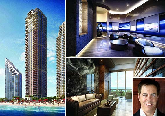 Renderings of the newly completed Mansions at Acqualina (Credit Neoscape) and Dennis Riese