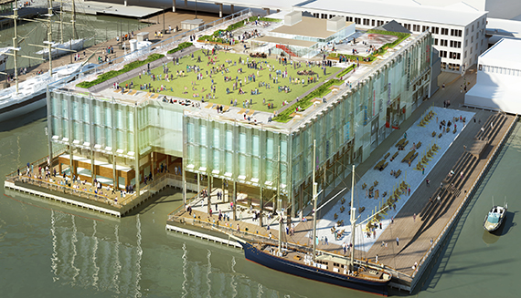 Rendering of the South Street Seaport (credit: Howard Hughes Corp.)