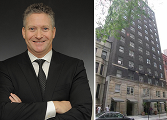 From left: Jonathan Simon and 166 West 75th Street on the Upper West side