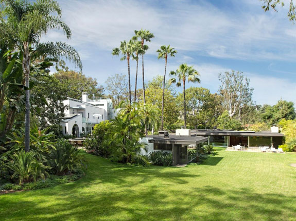 both-the-home-designed-by-neutra-right-and-the-contemporary-main-house-left-sit-in-stunningly-green-surroundings-in-pacific-palisades-california