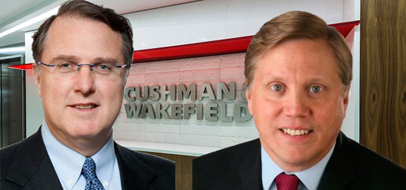 Cushman &amp; Wakefield CEO Carlo Barel di Sant'Albano and global president Tod Lickerman