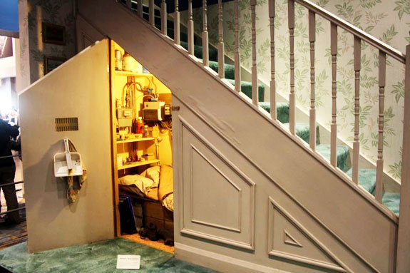The cupboard under the stairs used in the Harry Potter films