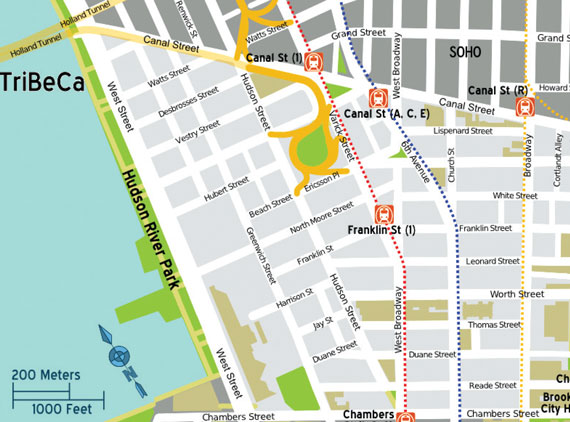 Tribeca Map