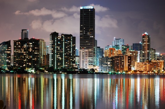 A 2008 photo of downtown Miami's skyline (Credit: Wyn Van Devanter)