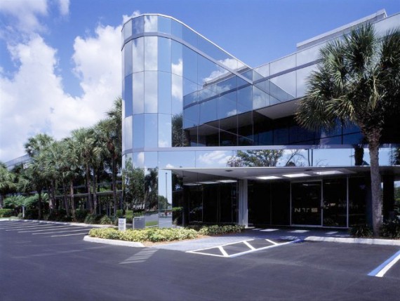 One of the four office buildings in Fort Lauderdale's Lakeshore Business Center