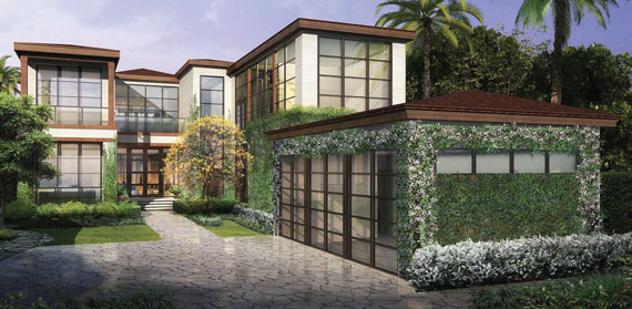 A rendering of 6010 North Bay Road in Miami Beach