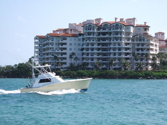 A 2005 photo of one of Fisher Island's residential buildings