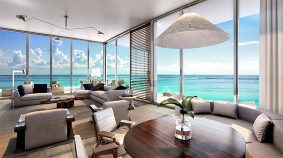Rendering of a condo interior at Auberge Fort Lauderdale (Credit: ArX Solutions)