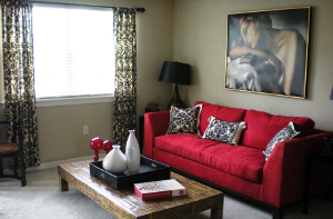 A two-bedroom apartment at Bay Pointe Colony.