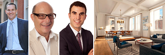 From left: Reid Price, Bruce Ehrmann, Christopher Morales and 401 Washington Street in Tribeca
