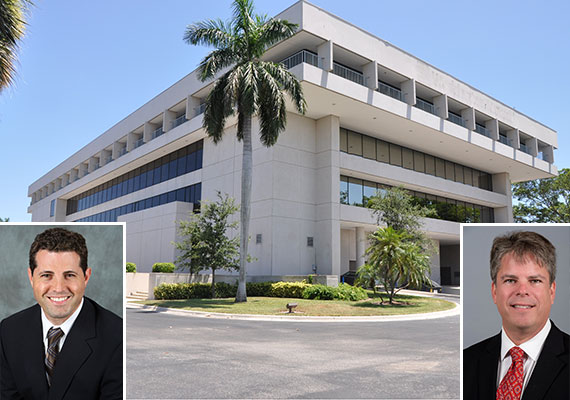 The Chase Bank Professional Center in Lake Worth and Marcus &amp; Millichap agents Douglas Mandel and Todd Everett