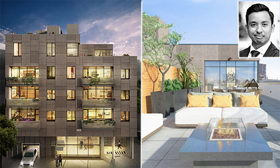 <em>Renderings of the Gibraltar at 160 West Street in Greenpoint (inset: Bryan Atienza)</em>