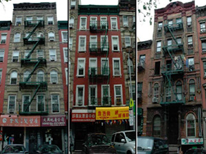 72, 74 and 104 Forsyth Street on the Lower East Side