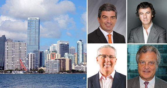 Miami and clockwise from top left: Carlos Rosso, Ugo Colombo, Alan Ojeda and Kevin Maloney