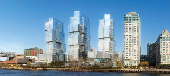 A rendering of Spitzer's 800-unit plus Williamsburg project