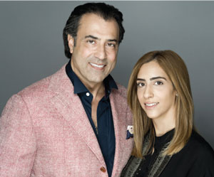 Masoud Shojaee and daughter Lilibet