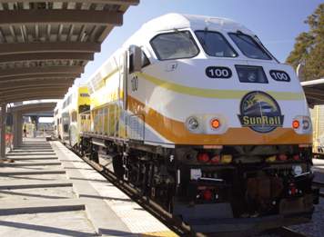 The SunRail line extends 61.5 miles from Orlando to its northern suburbs.