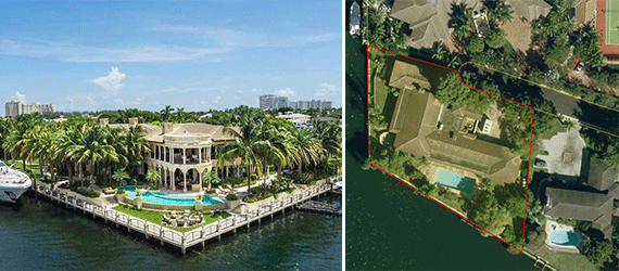 The two homes at 5 and 3 Harborage Isle Drive in Fort Lauderdale