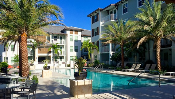 The newly built Allure at Abacoa apartment community