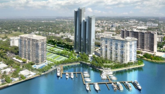 A rendering of the two-tower Apeiron at the Jockey Club project in North Miami" target="_blank"&gt;Keith Allison)