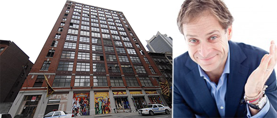 311 West 43rd Street in Hell's Kitchen and Billy Macklowe (credit: STUDIO SCRIVO)