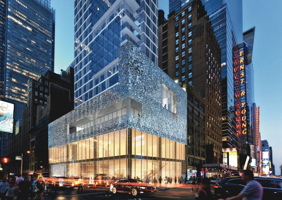 A rendering of the Dream Hotel Times Square by UAP North America